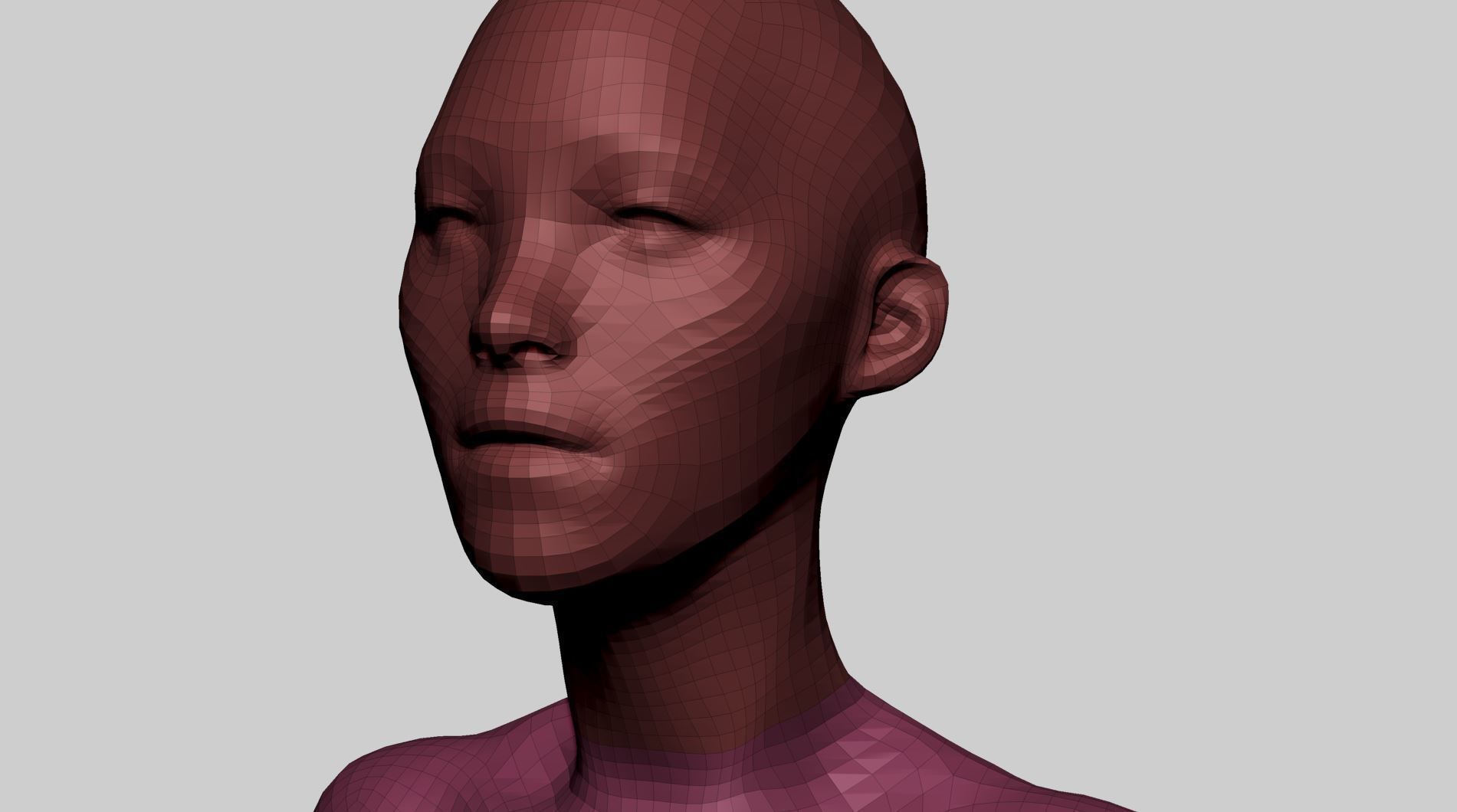 Female Anatomy Basemesh 3D model_14