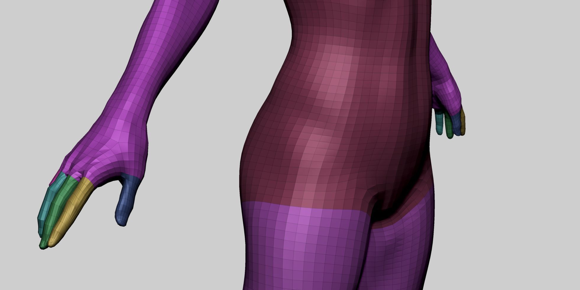 Female Anatomy Basemesh 3D model_16
