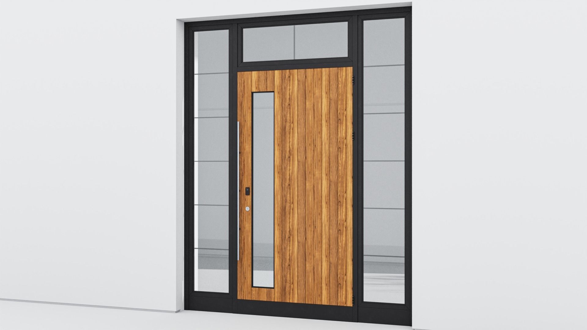 Aluminium door 69 3D model_2