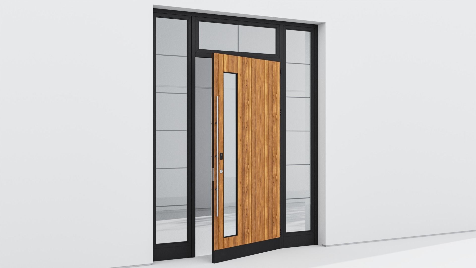 Aluminium door 69 3D model_3
