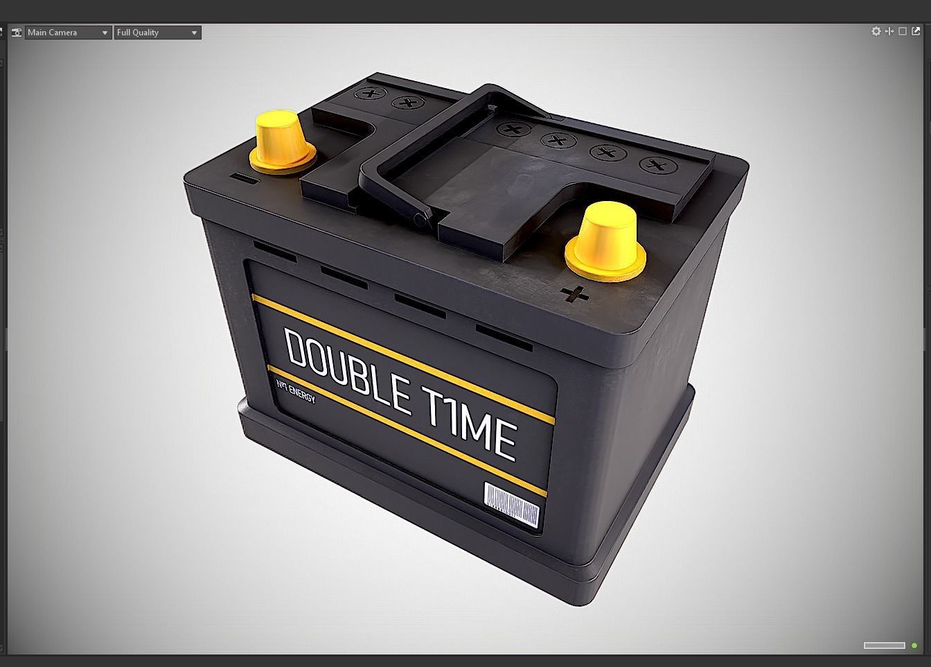 Car Battery Free low-poly 3D model_8