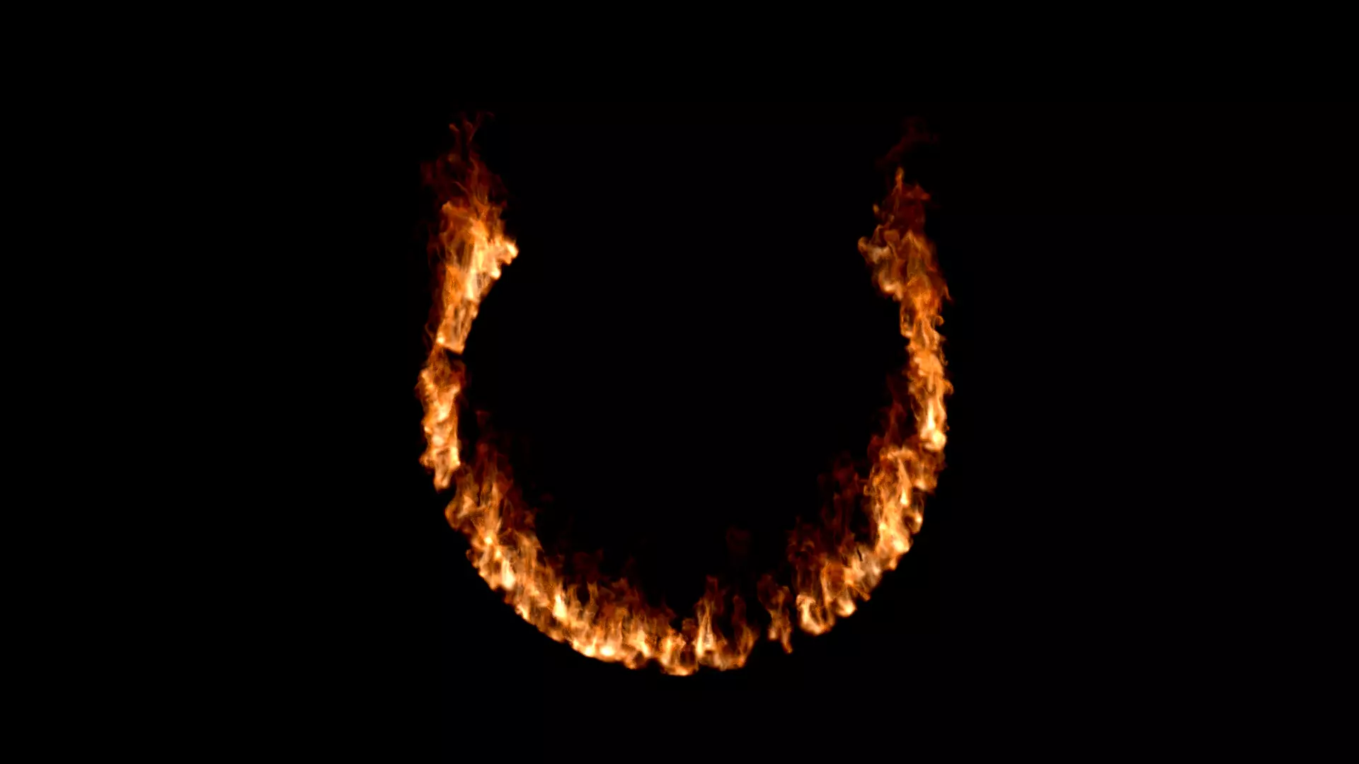 Fire ring circle vertical combustion EXR and VDB 300 frame 10sec 3D model