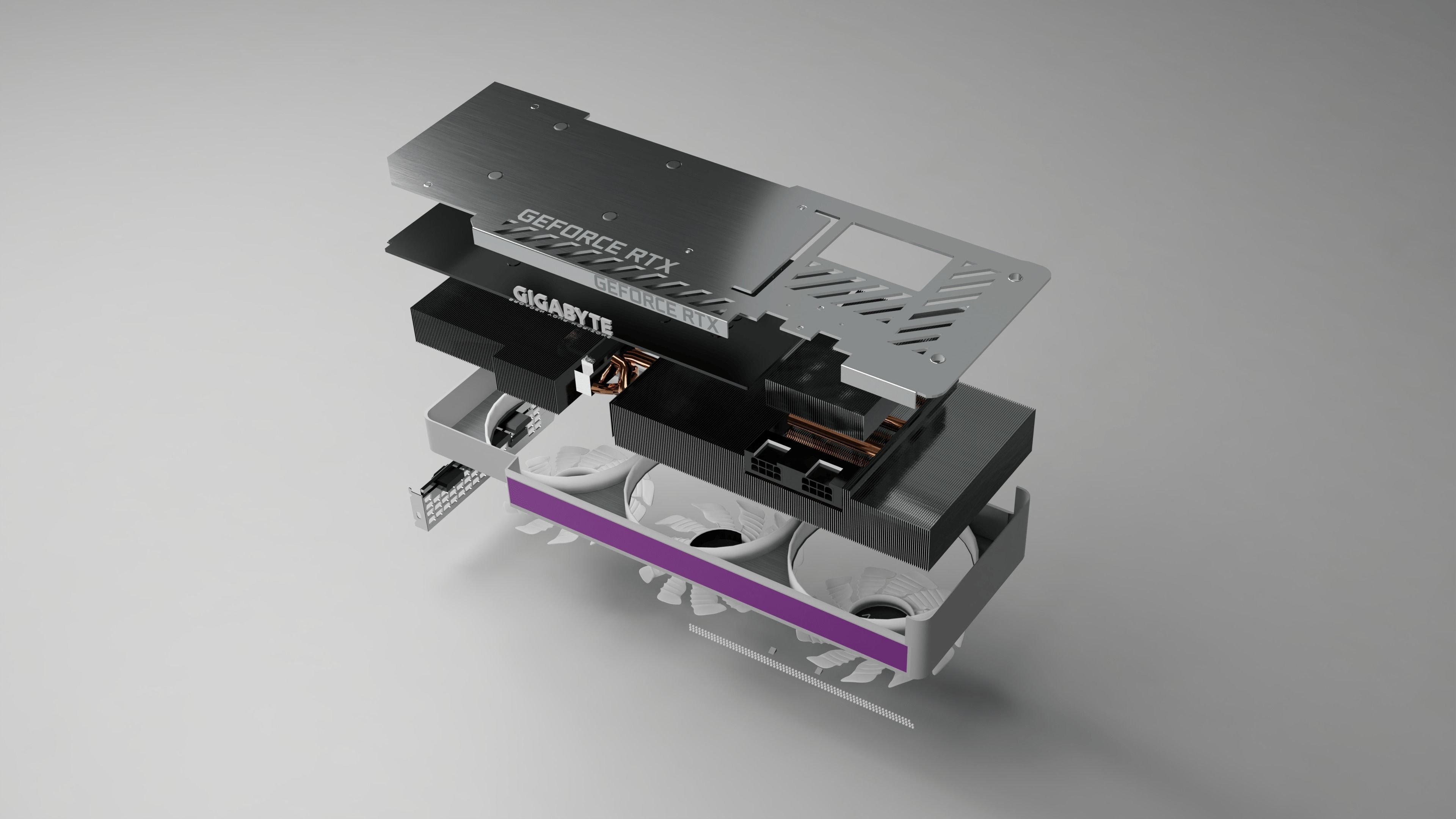 RTX 3070 ti Gigabyte Vision 8Go 3D model_7