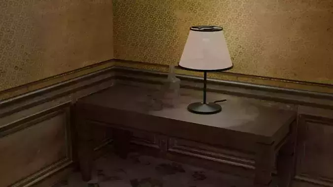 Desk lamp and table set