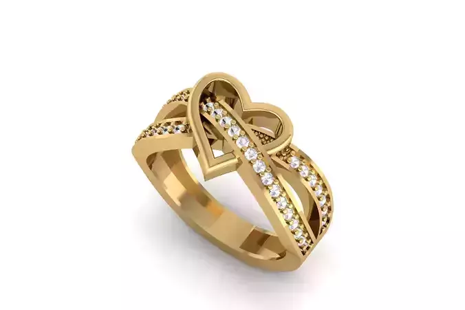 Heart Diamond Ring R 192