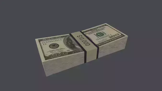 Dollar Stack 3D Model
