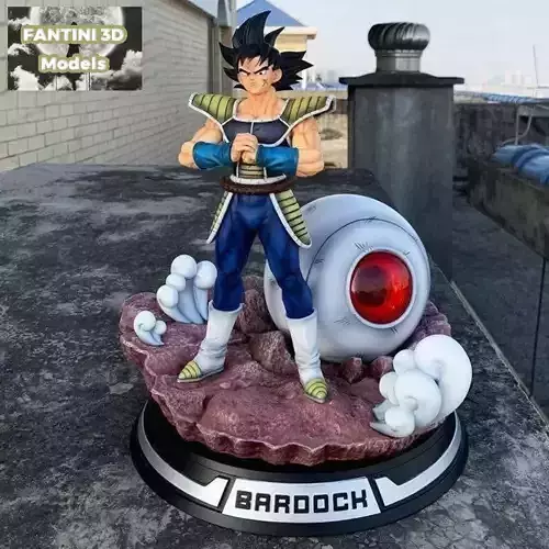 Bardock 3d Model STL dragon ball figure