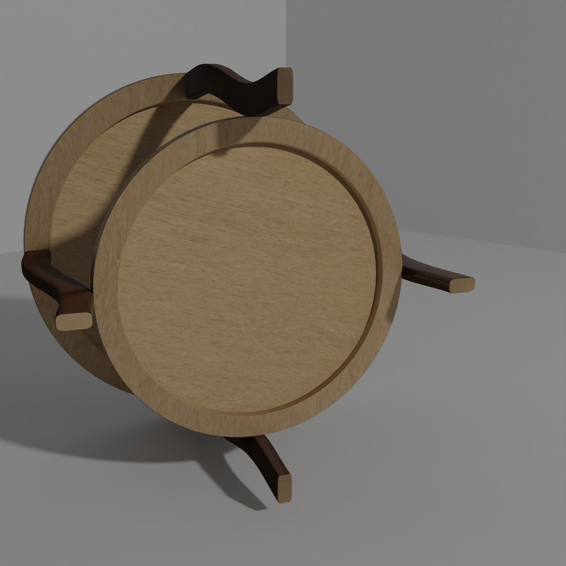 Wooden Table 3D model_1