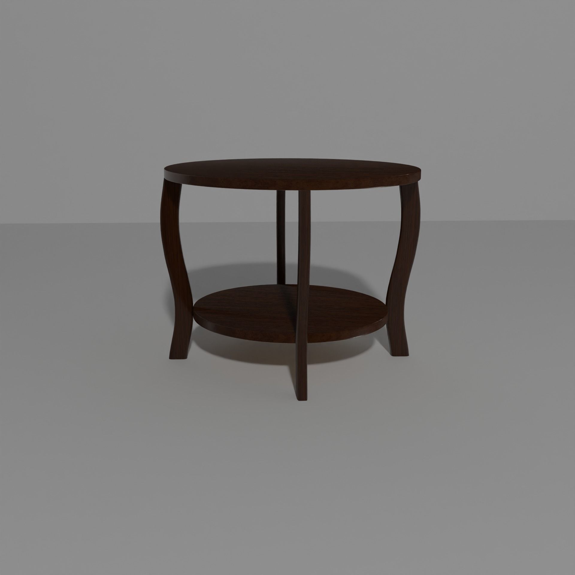 Wooden Table 3D model_2