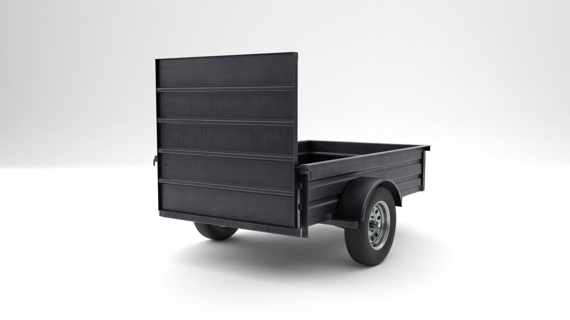Utility Trailer 3D Model PBR Low-poly 3D model_6