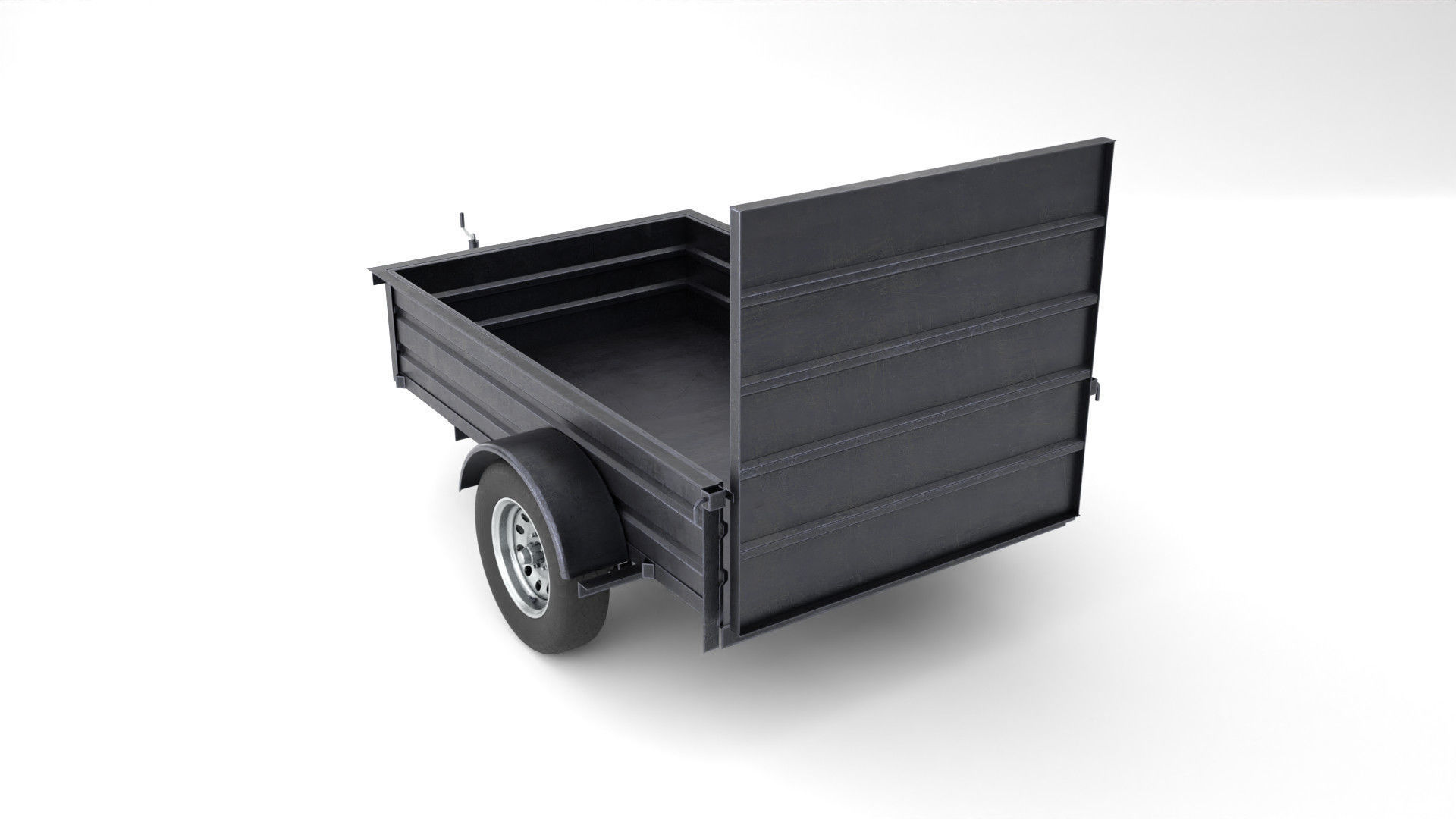 Utility Trailer 3D Model PBR Low-poly 3D model_3