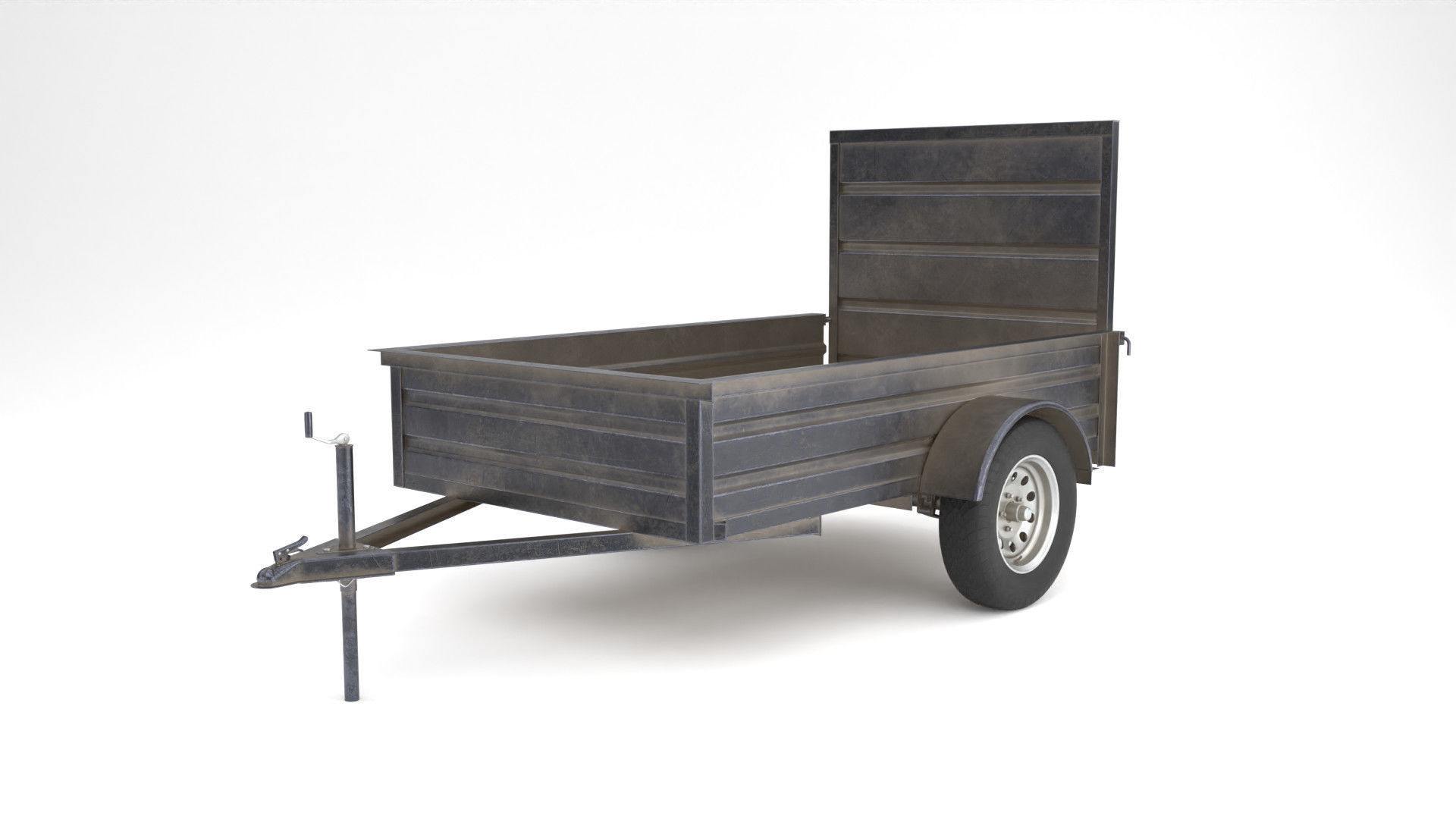 Utility Trailer 3D Model PBR Low-poly 3D model_13