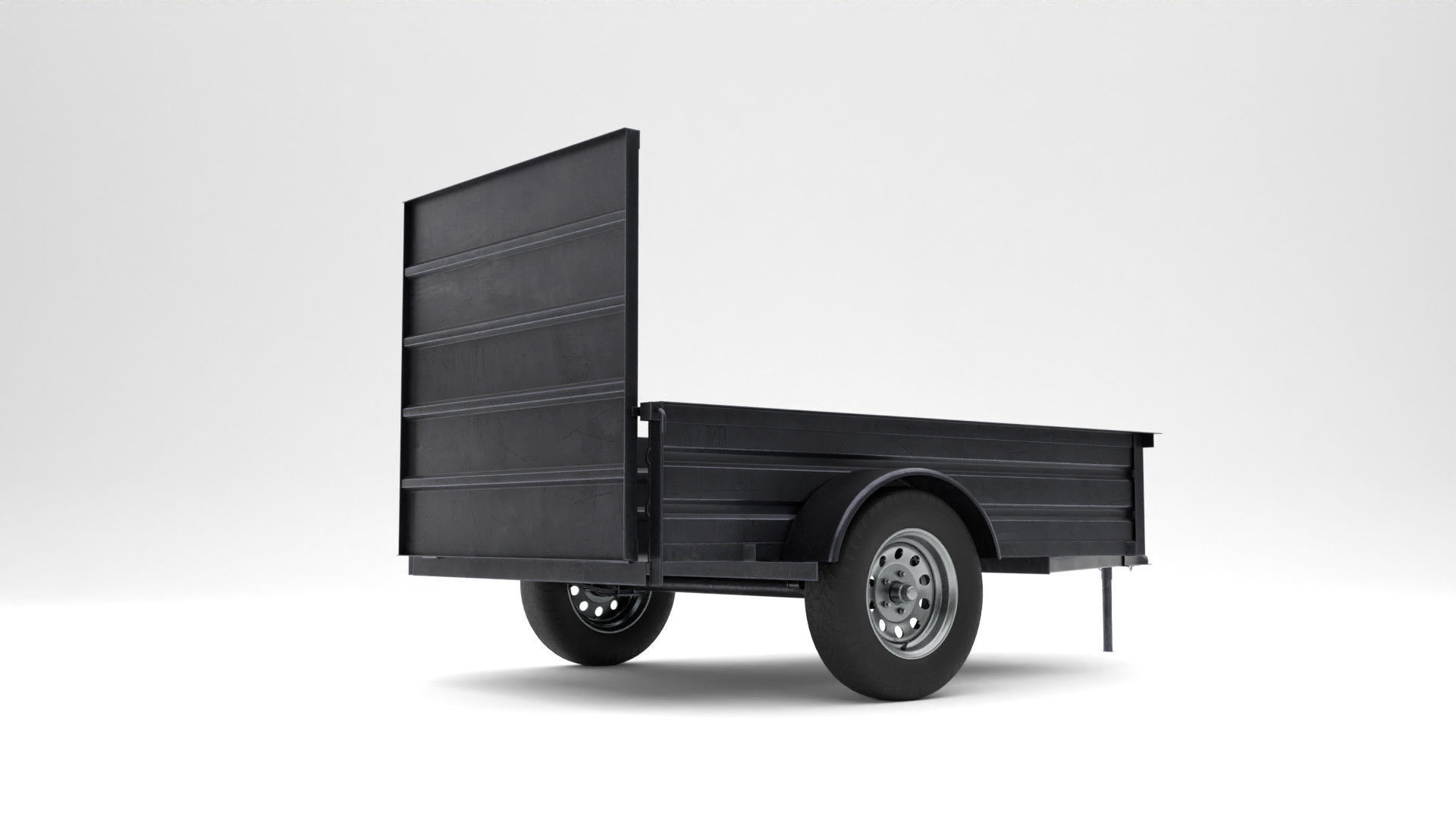 Utility Trailer 3D Model PBR Low-poly 3D model_11