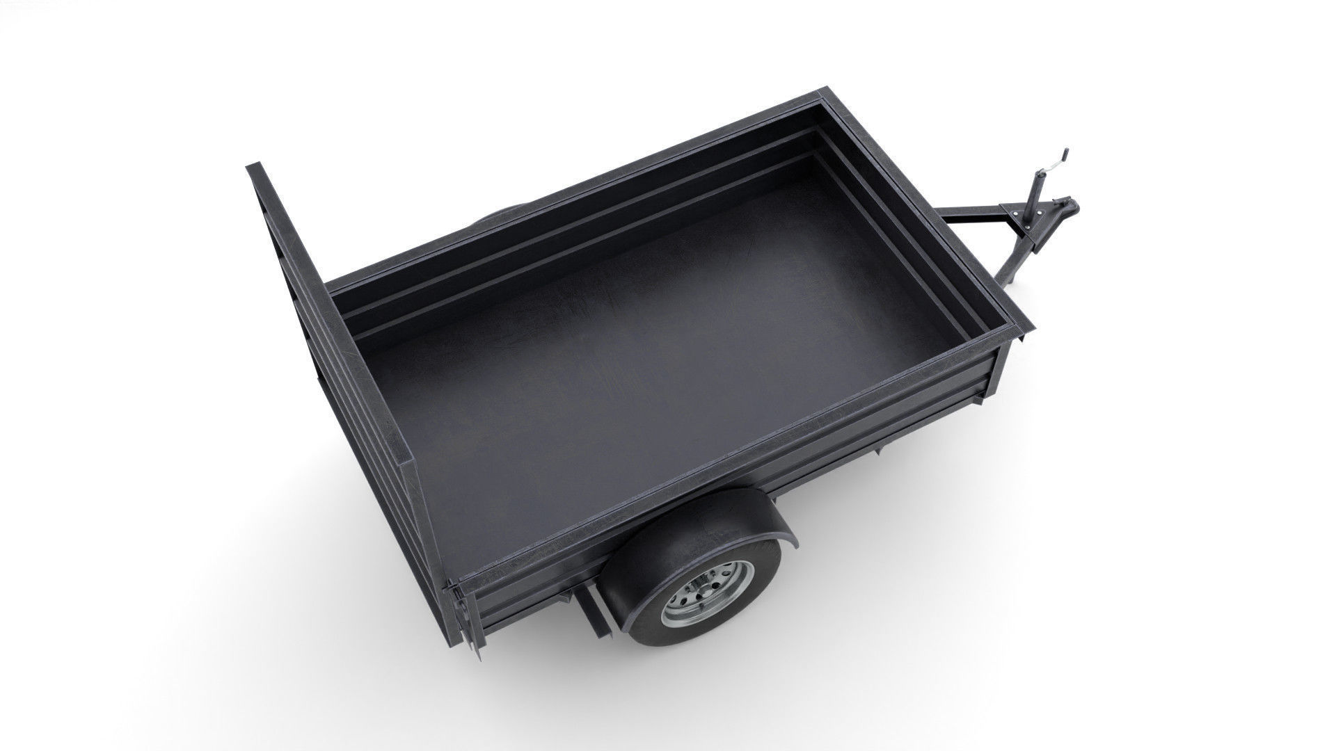 Utility Trailer 3D Model PBR Low-poly 3D model_7