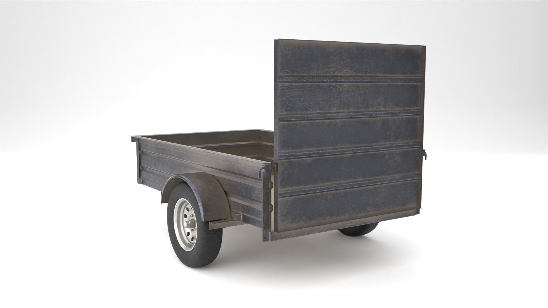 Utility Trailer 3D Model PBR Low-poly 3D model_14