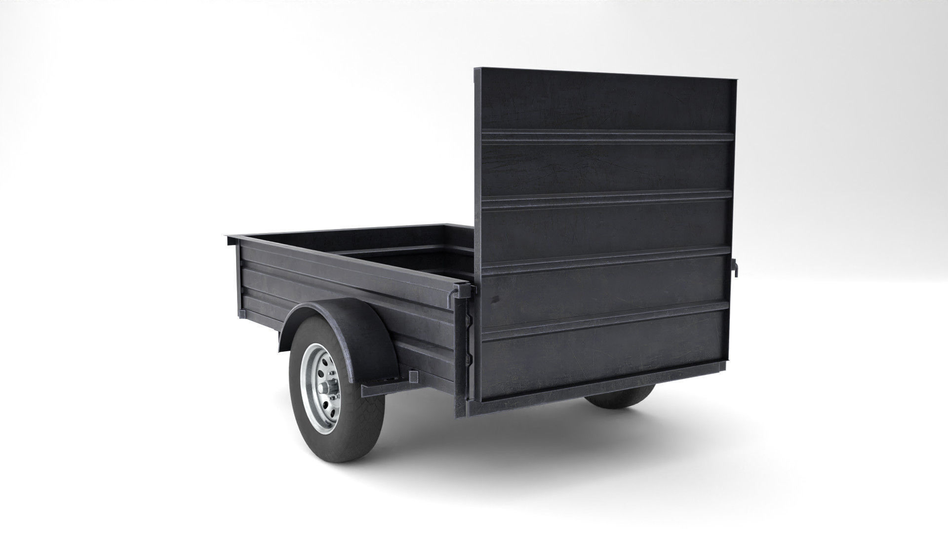 Utility Trailer 3D Model PBR Low-poly 3D model_4