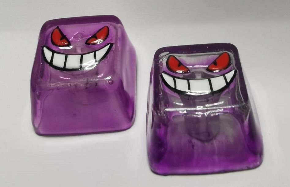 keycap gengar block 3D print model_3