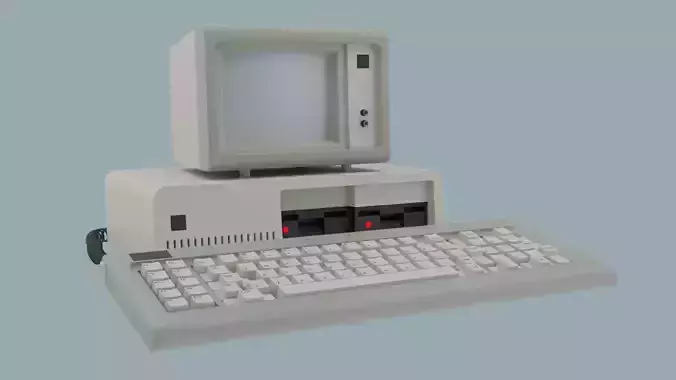 IBM Computer HighPoly 3D model