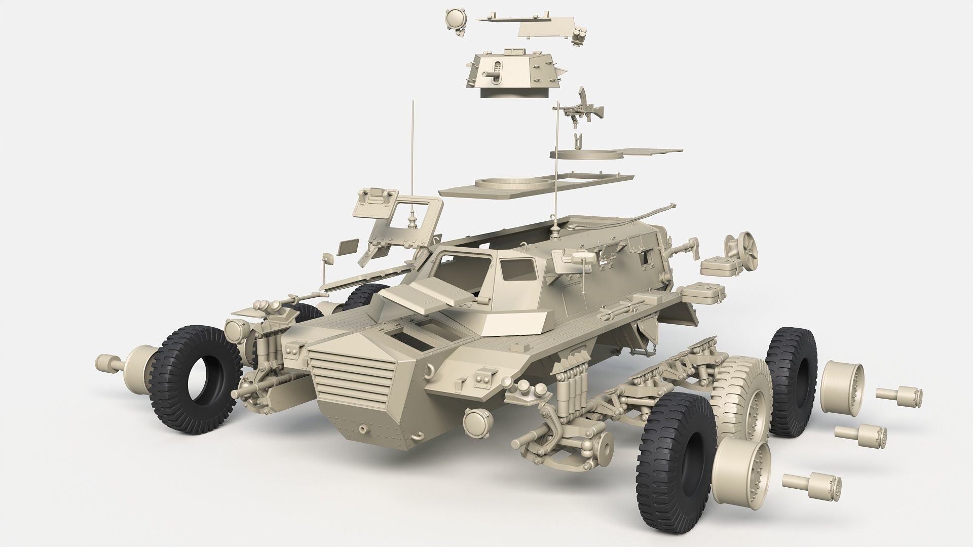 Alvis F603 Saracen 3D print model_5