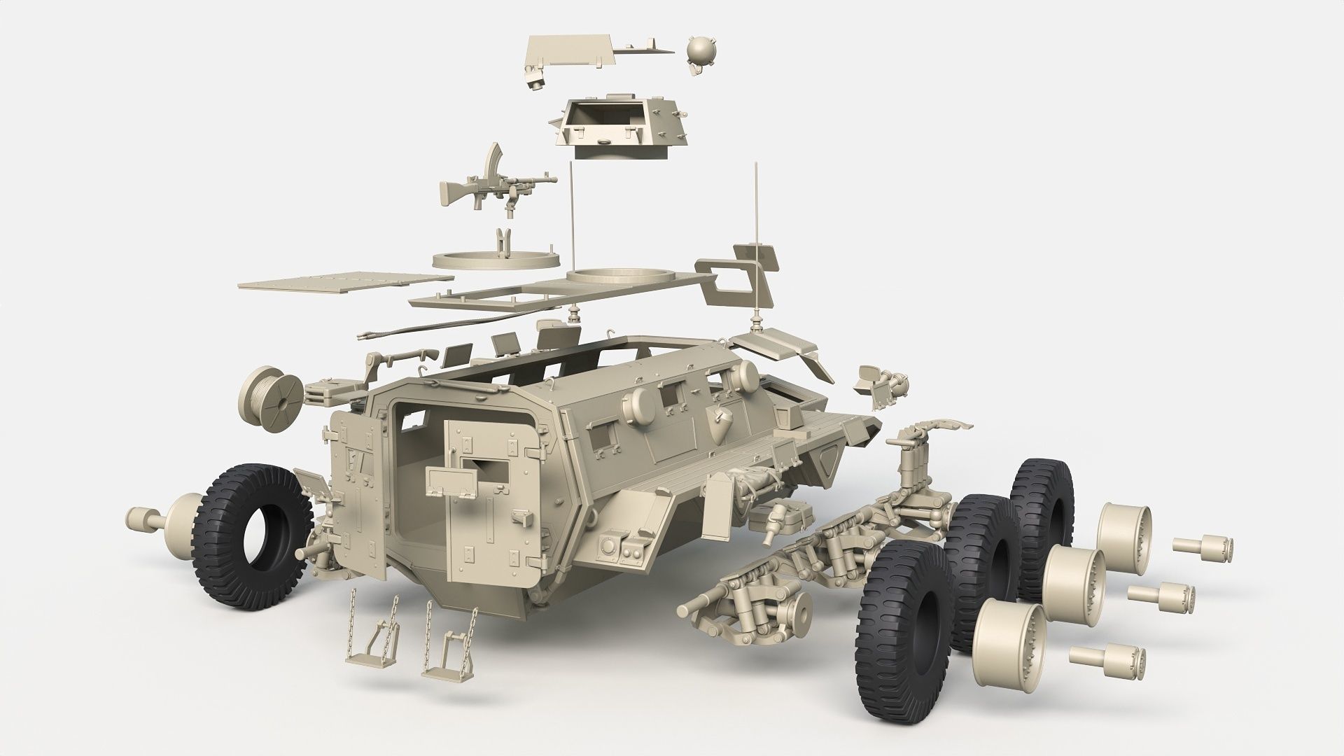 Alvis F603 Saracen 3D print model_6