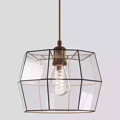 Pendant geometric glass light Loft