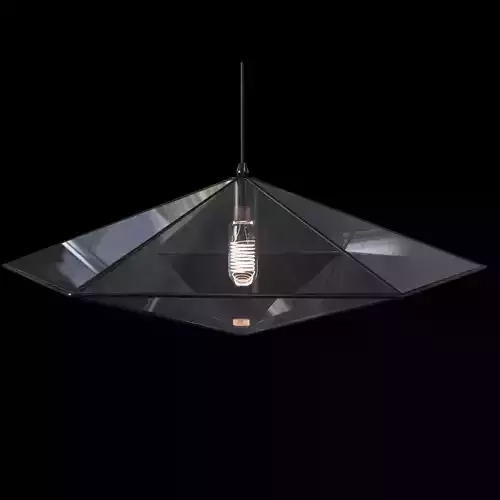 Pendant geometric glass light 