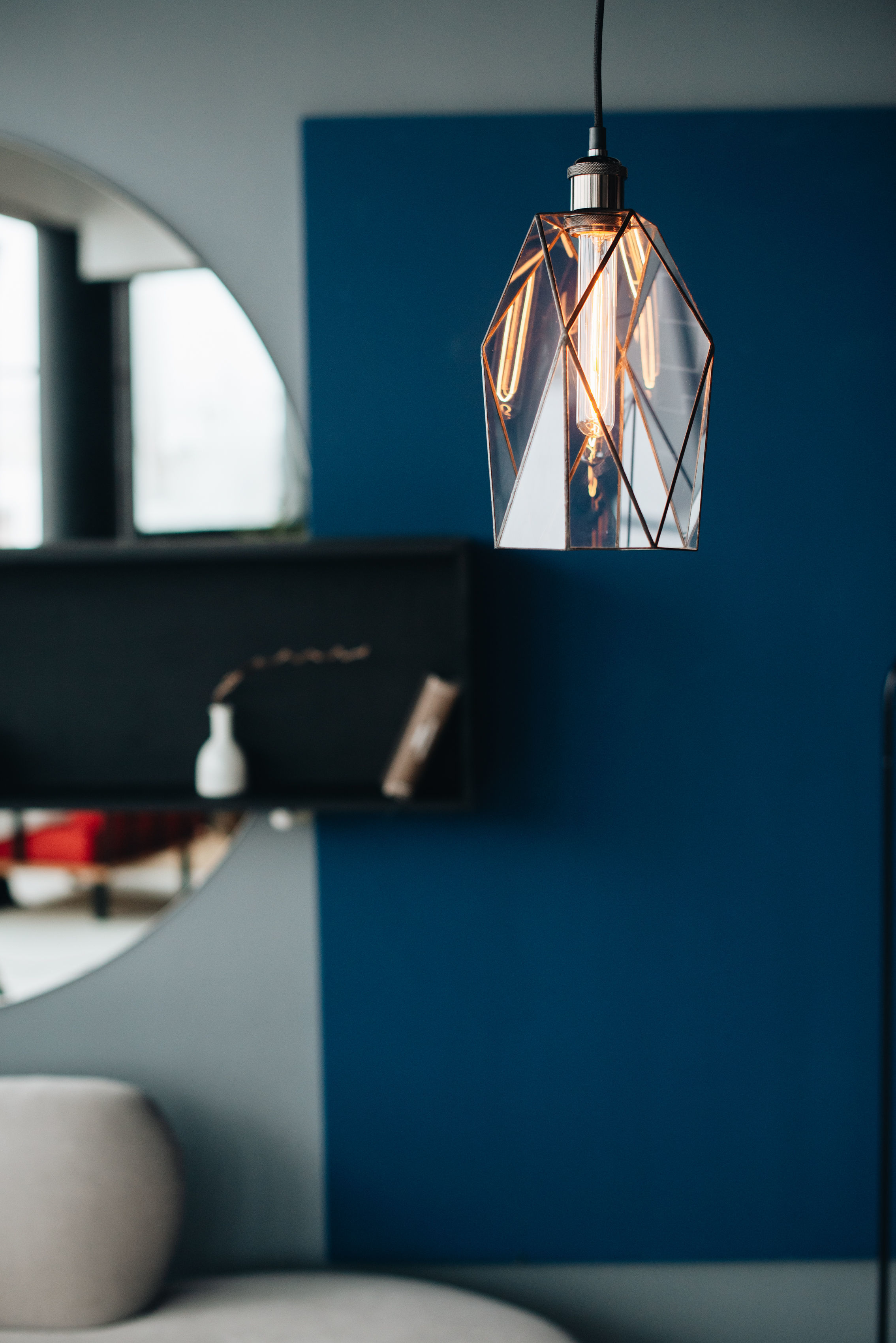 Pendant geometric glass light Quant Free 3D model_4