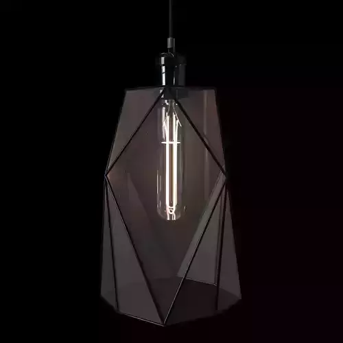 Pendant geometric glass light Quant Free 3D model