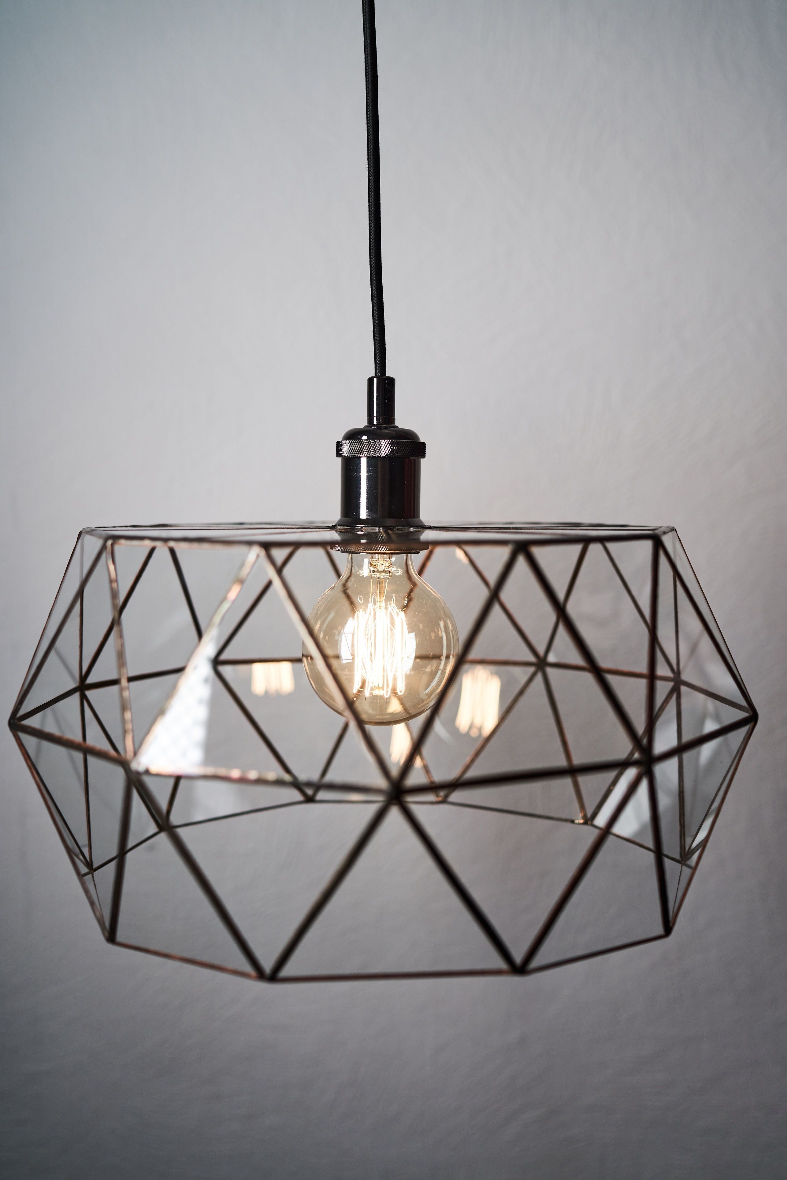 Pendant geometric glass light  Retro Free 3D model_2