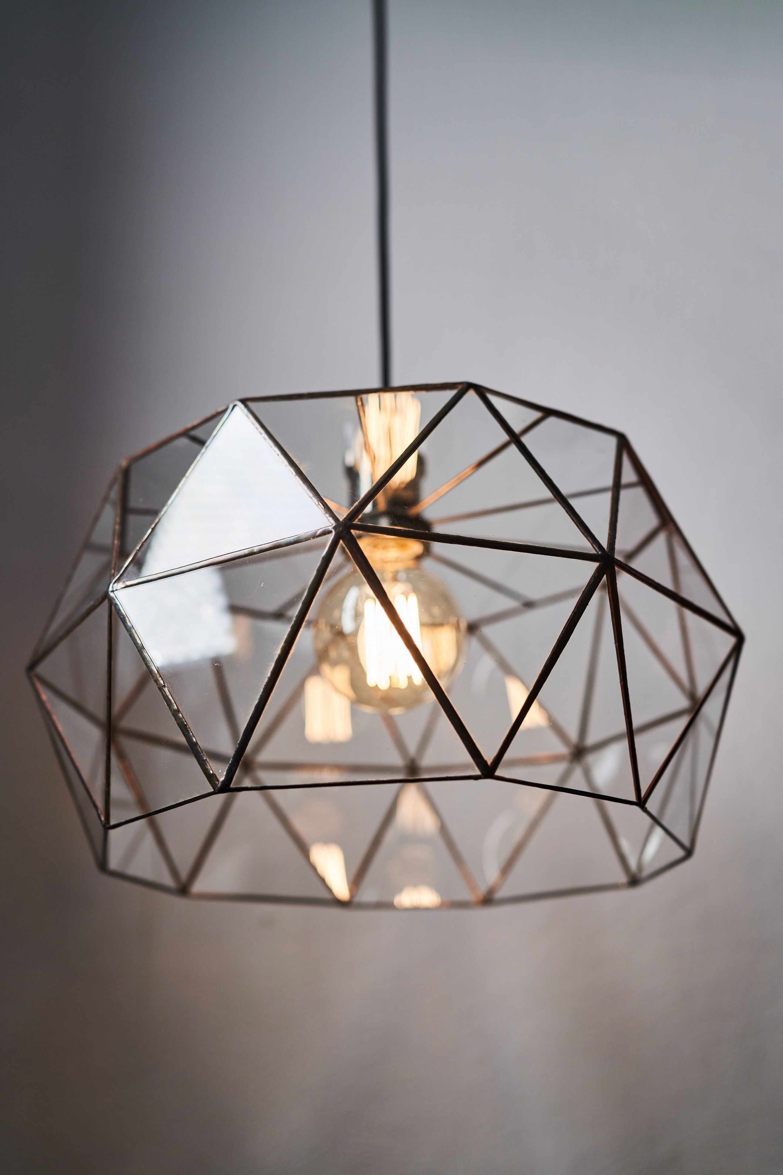 Pendant geometric glass light  Retro Free 3D model_4
