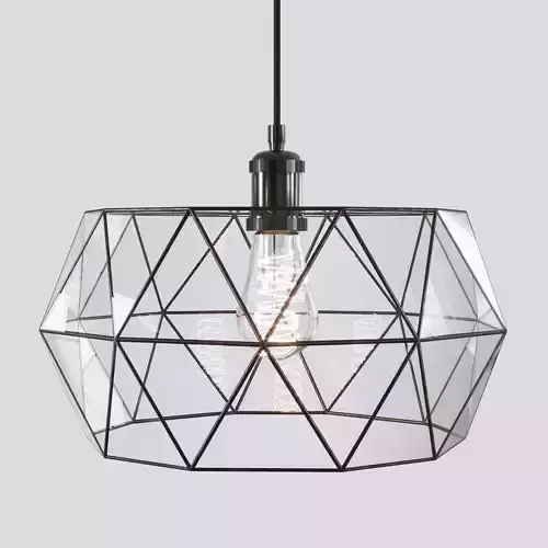 Pendant geometric glass light  Retro