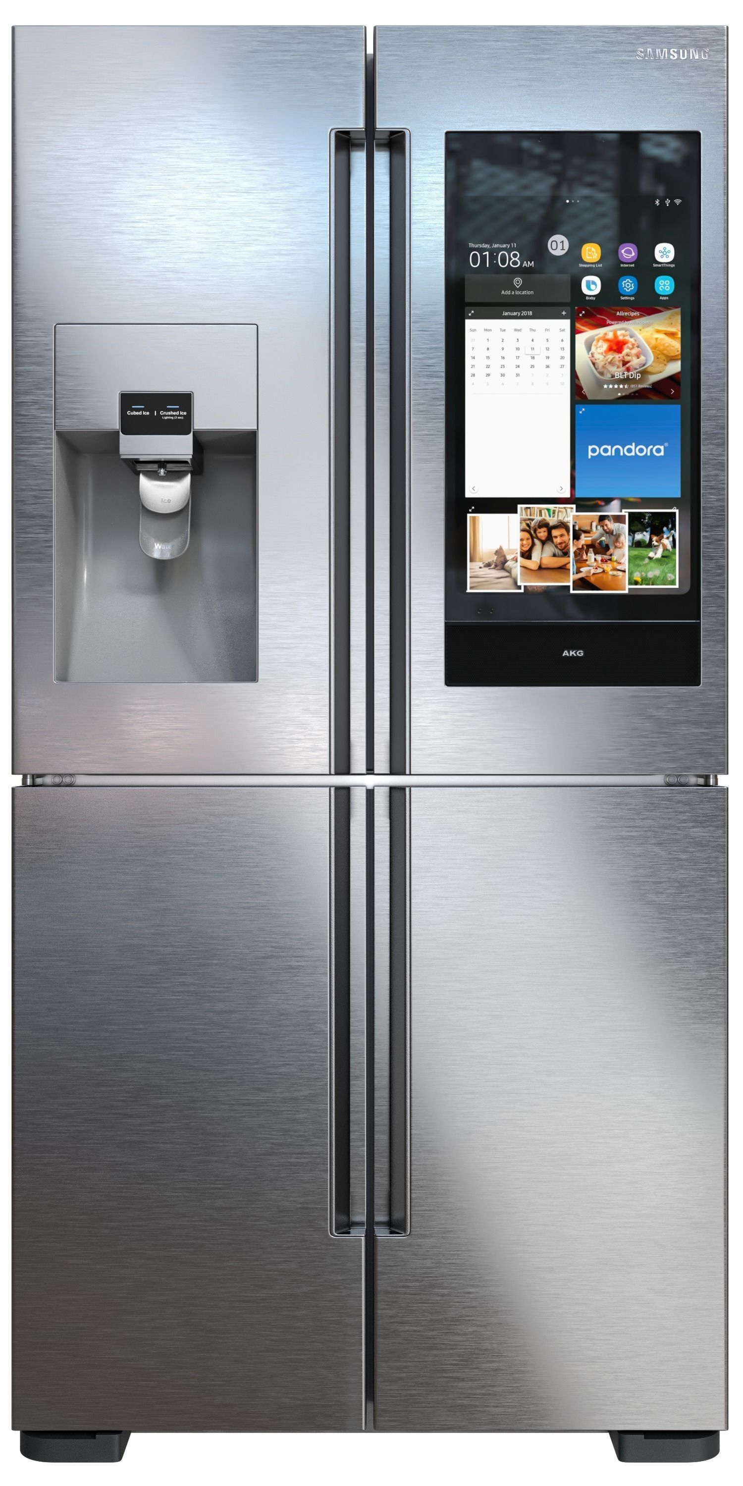 samsung refrigerator set Low-poly 3D model_8
