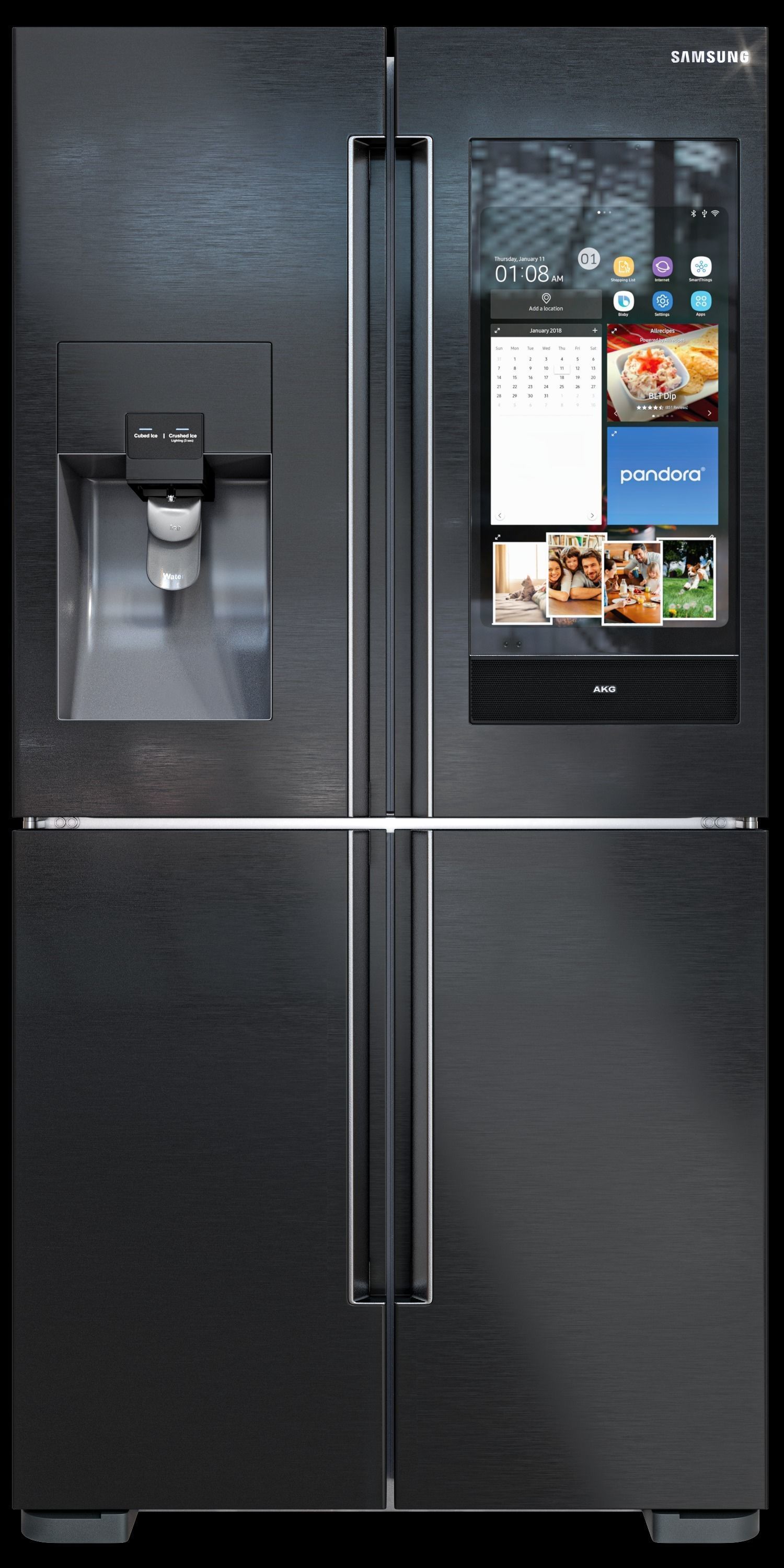 samsung refrigerator set Low-poly 3D model_7