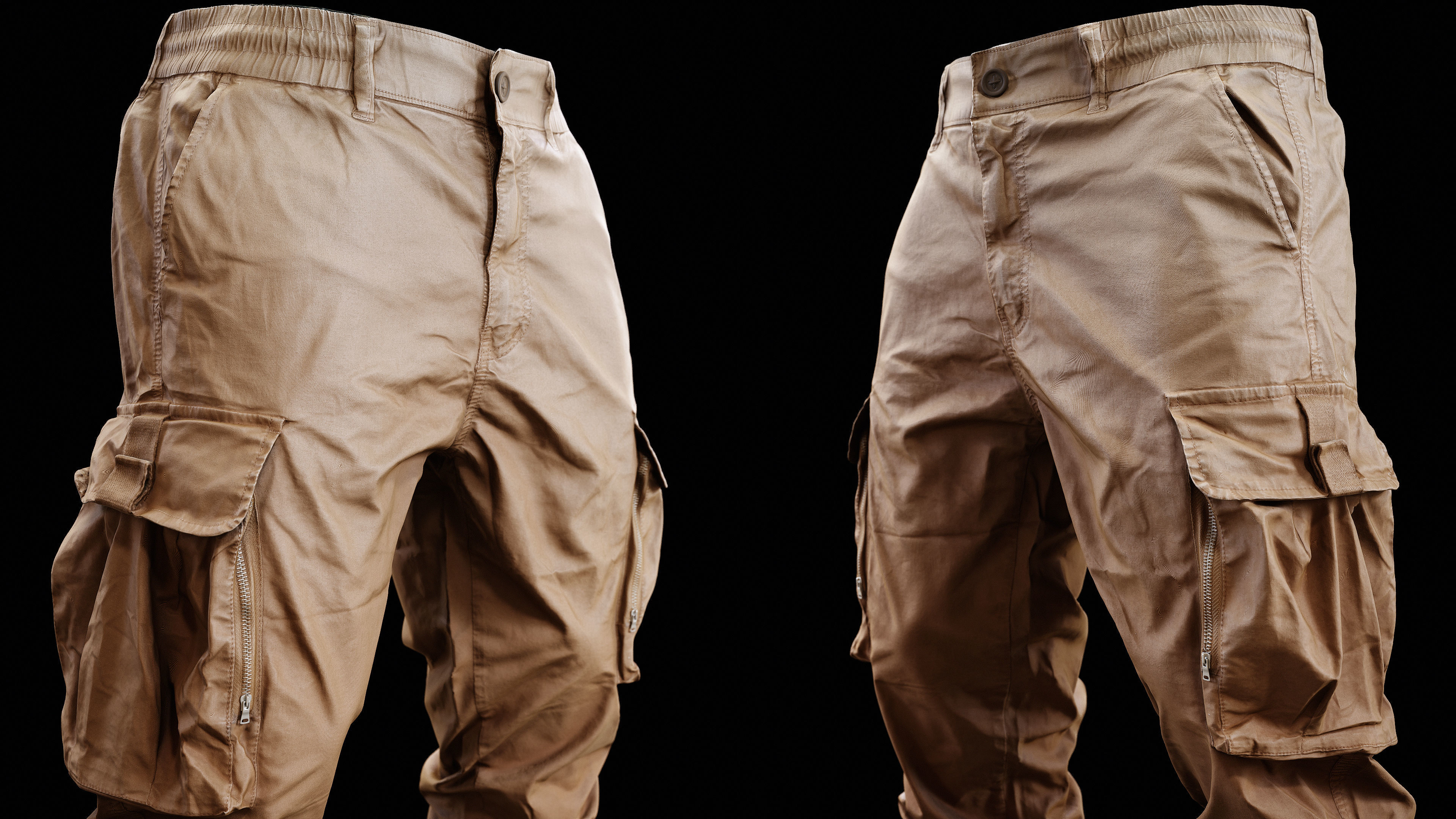 Cargo Pants 004 Low-poly 3D model_10