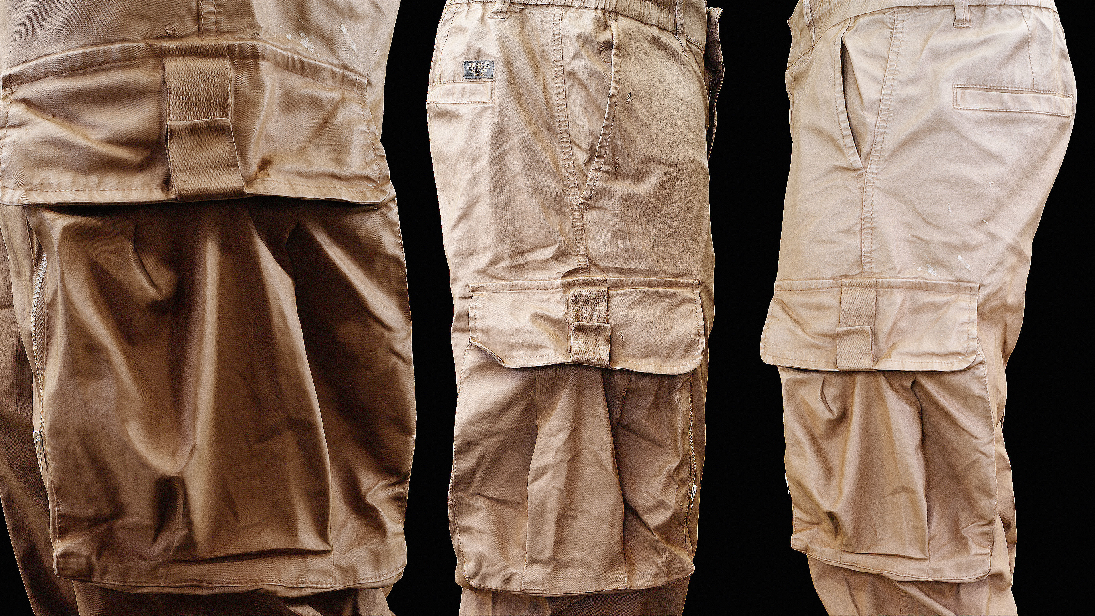 Cargo Pants 004 Low-poly 3D model_12