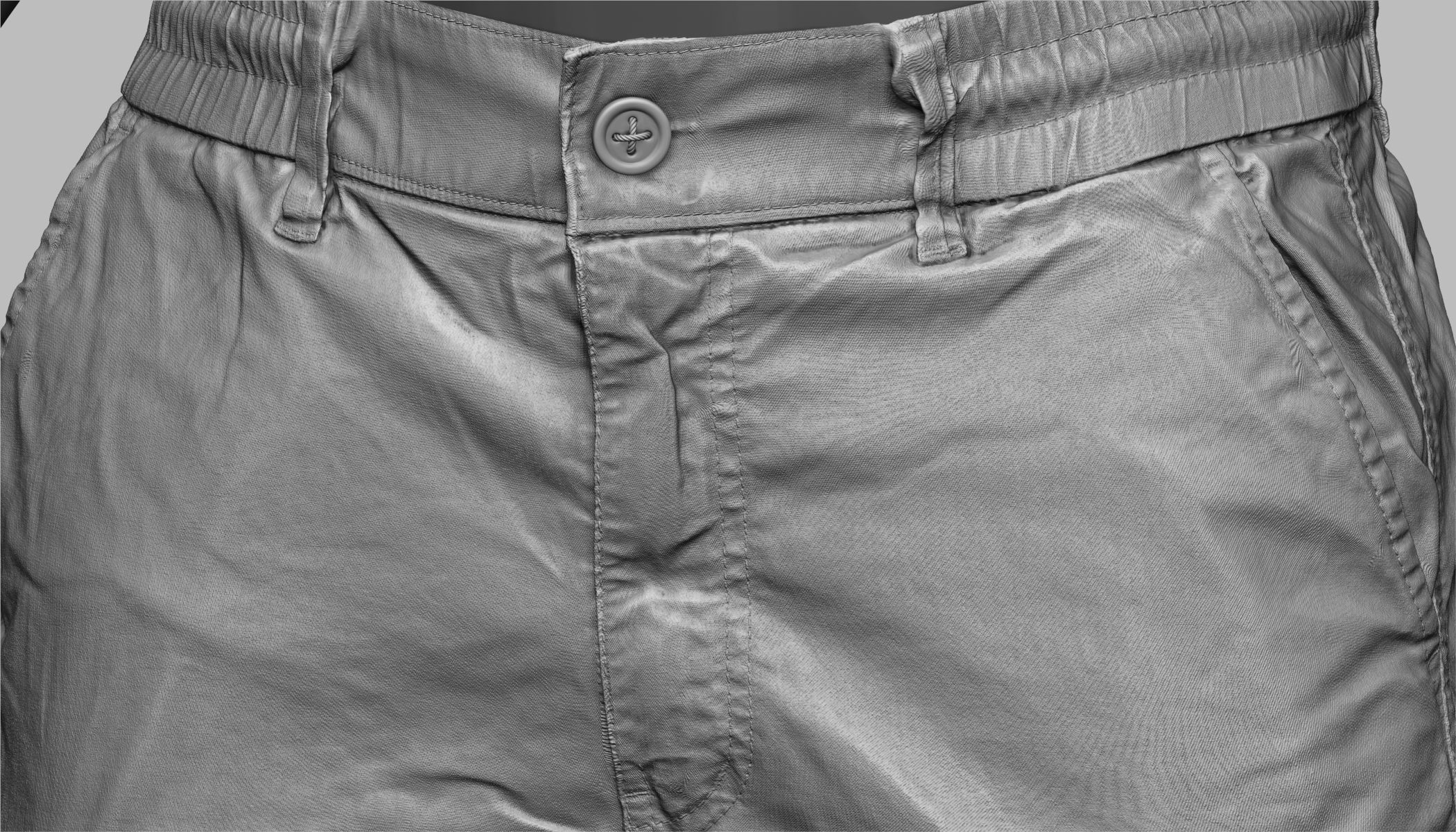 Cargo Pants 004 Low-poly 3D model_19