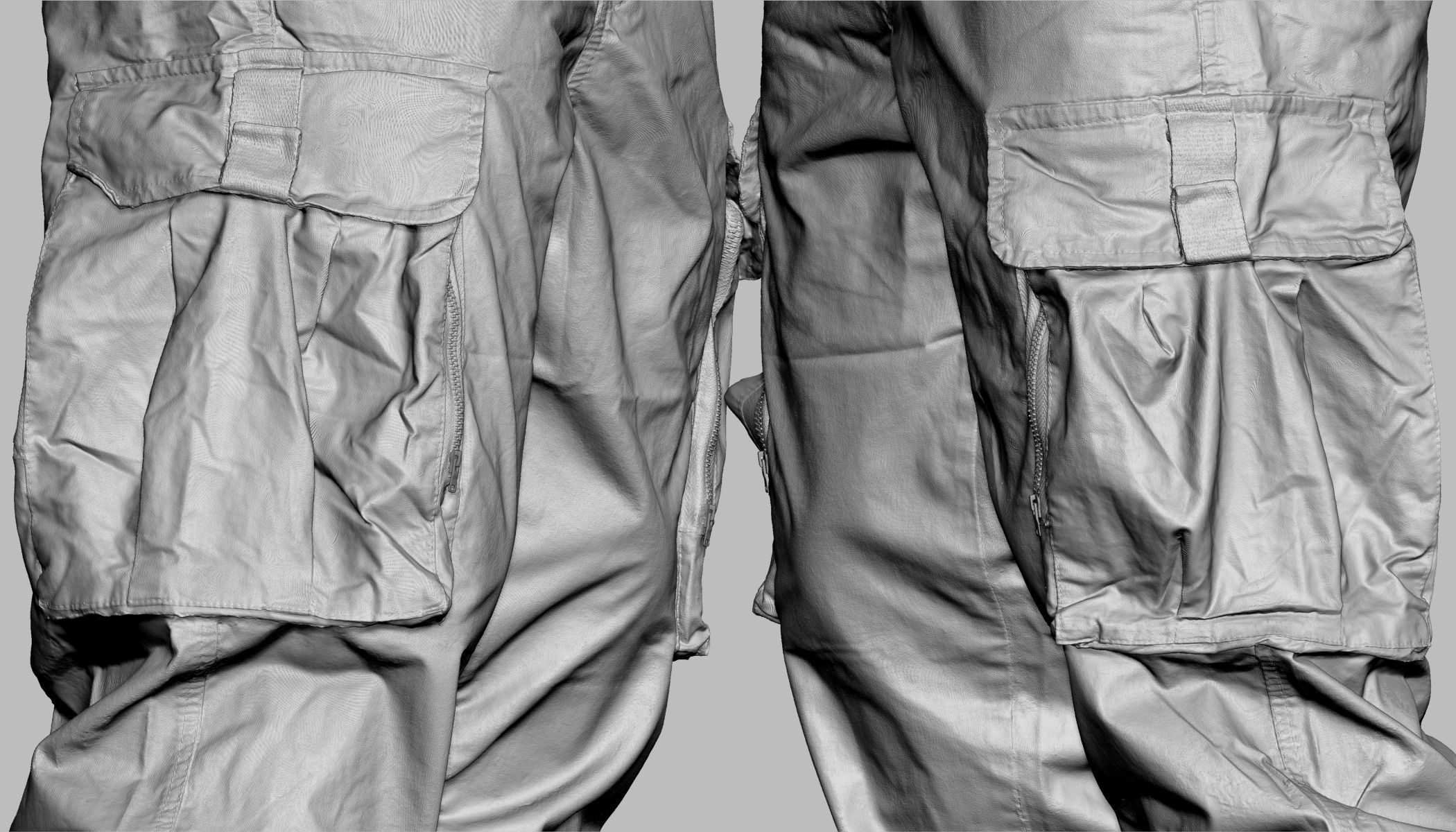 Cargo Pants 004 Low-poly 3D model_21