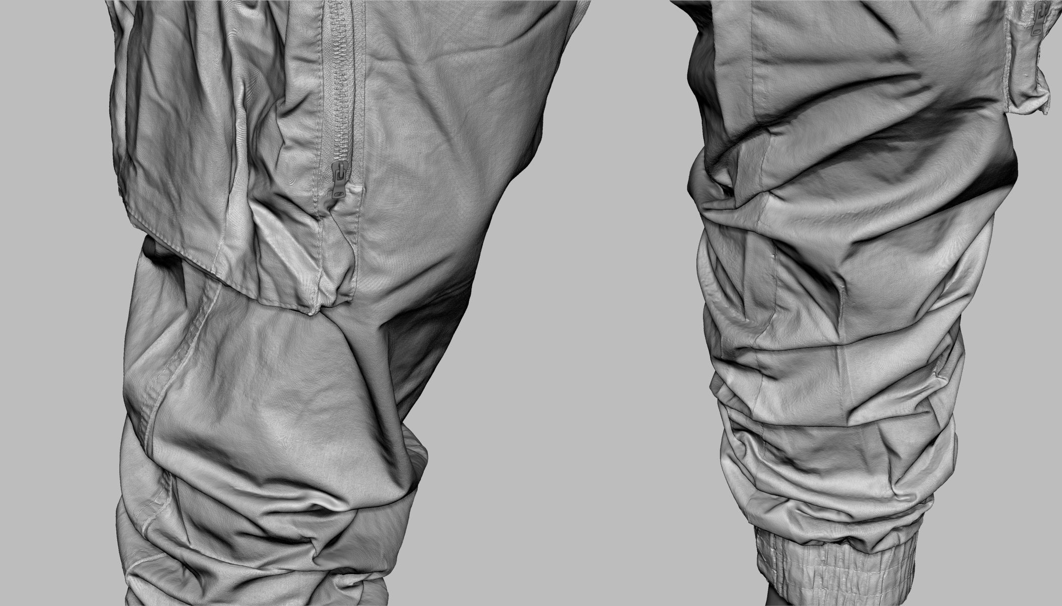 Cargo Pants 004 Low-poly 3D model_23