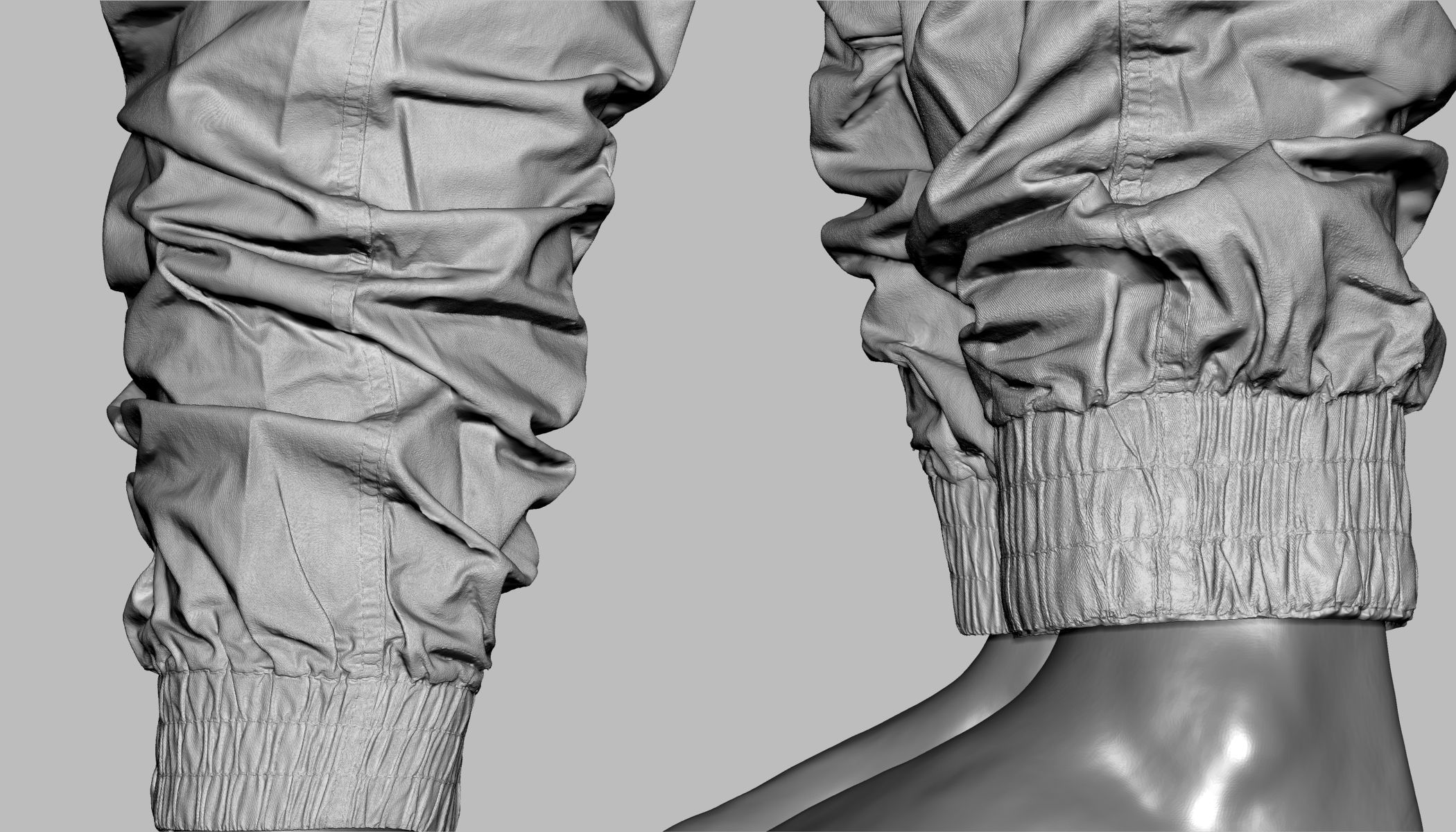 Cargo Pants 004 Low-poly 3D model_25