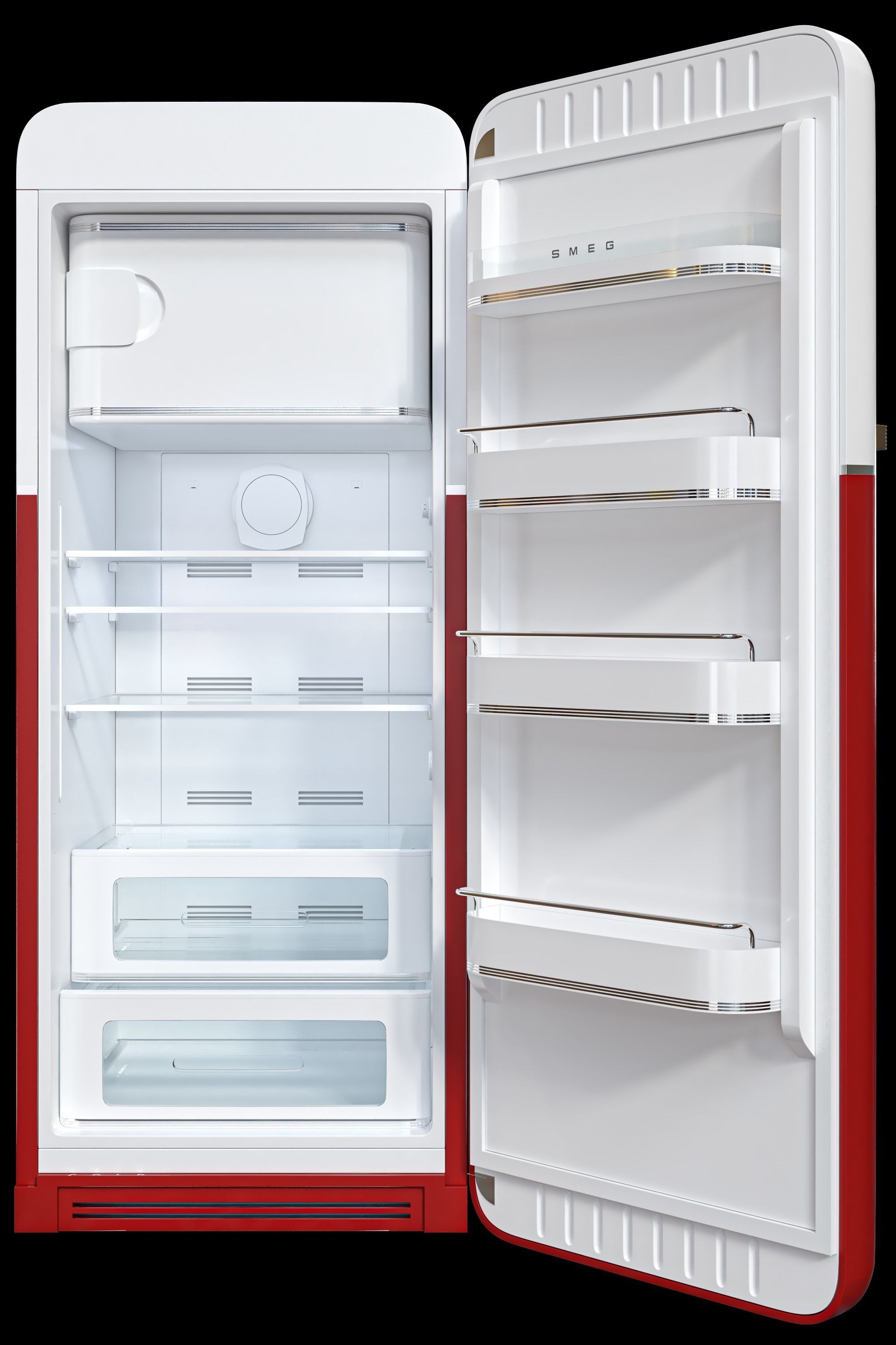 smeg refrigerator set Low-poly 3D model_7