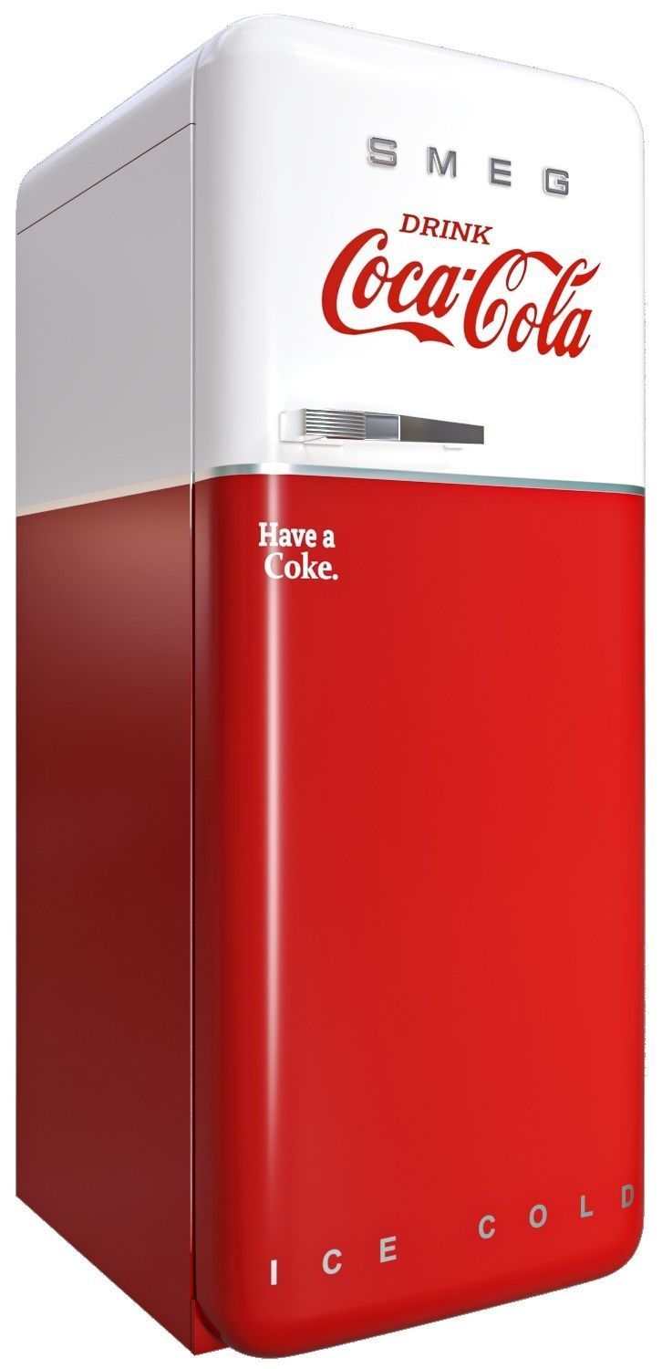 smeg refrigerator set Low-poly 3D model_9