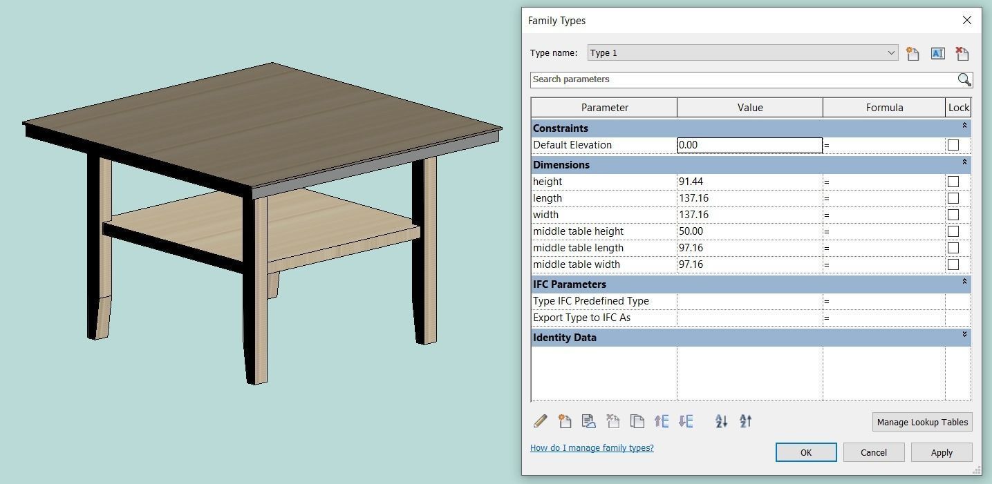 Counter Height Pedestal Dining Table 3D model_6