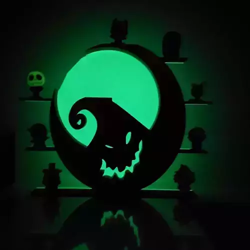 nightmare before christmas display shelf 3D print model