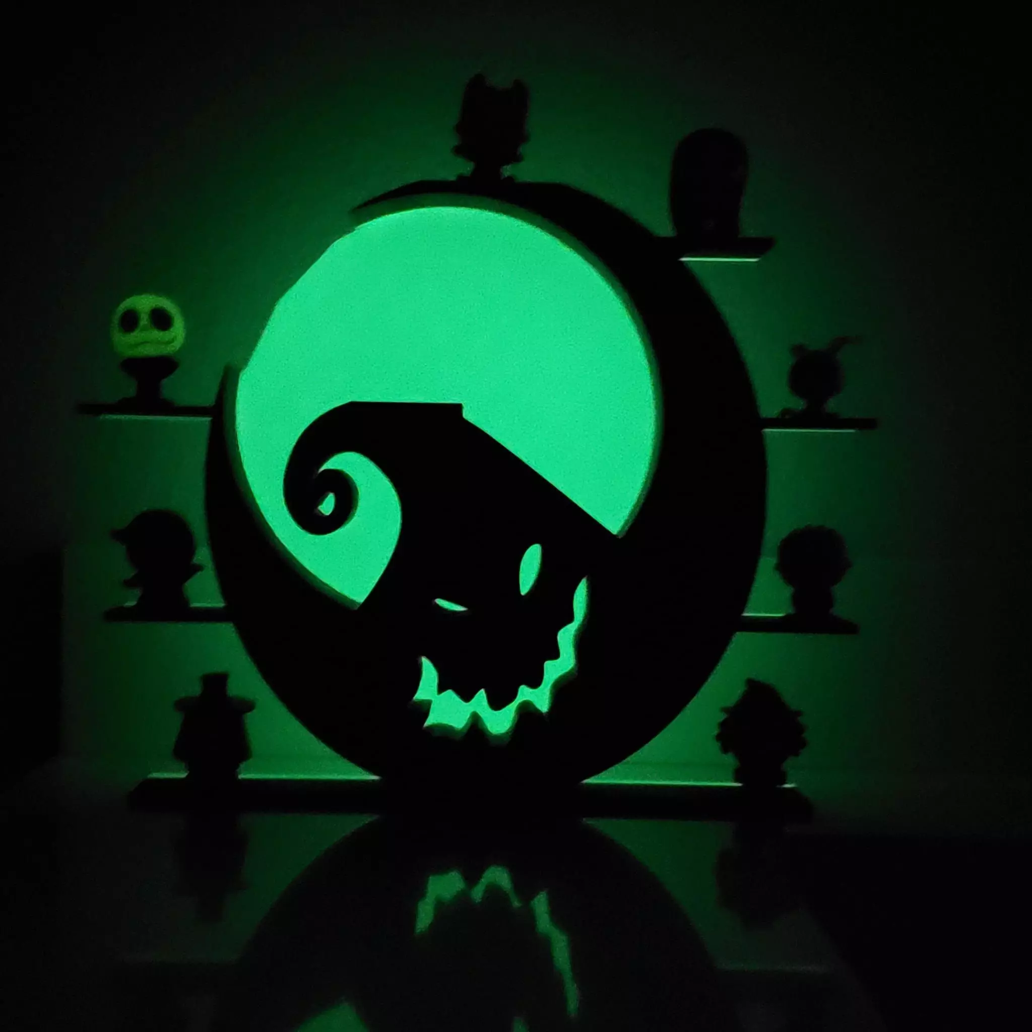 nightmare before christmas display shelf 3D print model_0