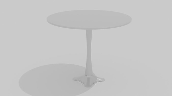 3D model table round 3D model