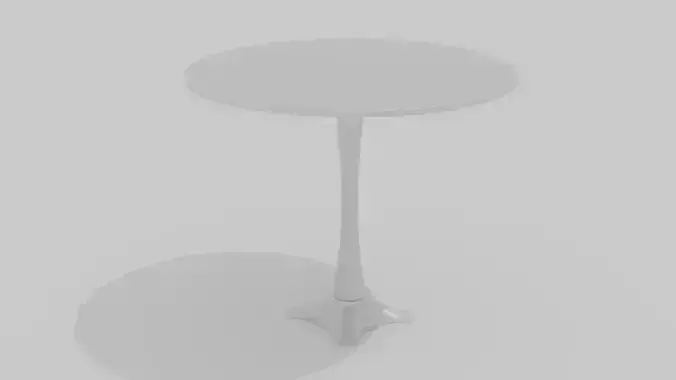 3D model table round