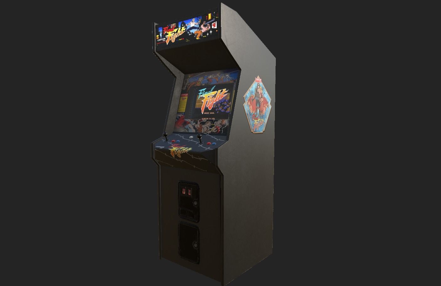 Final Fight Arcade Low-poly 3D model_1
