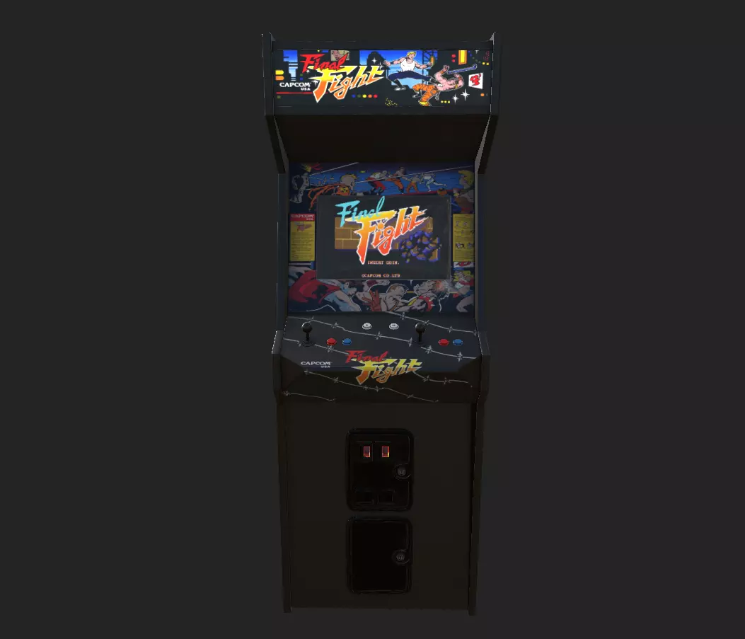 Final Fight Arcade Low-poly 3D model_0