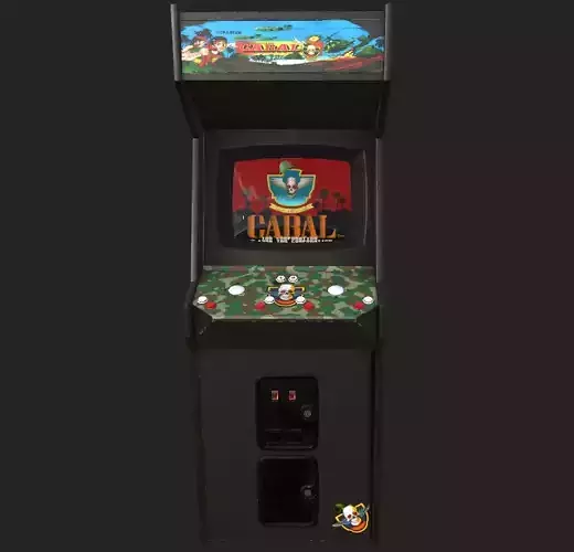 Cabal Arcade Machine Low-poly 3D model Cabal Arcade Machine Low-poly 3D model