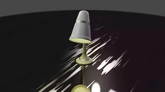 Desk table lamp 3D model PBR Free low-poly 3D model